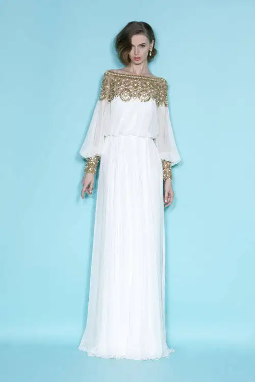 

2020 New Muslim Abaya Dress Turkish Women Clothing Heavy Beaded Chiffon Islamic Moslem Long Sleeve Dresses Robe Arabic Moroccan