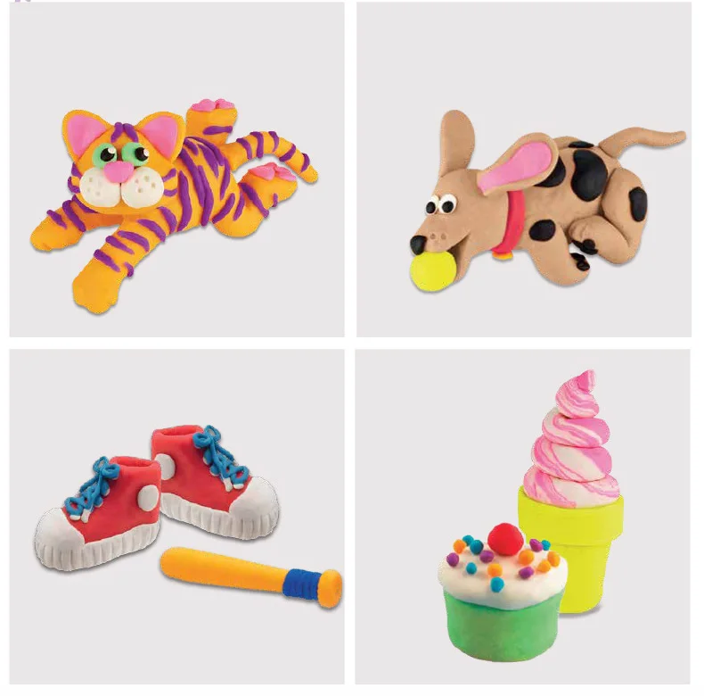 Play Doh цветные красочные глиняные амулеты Детский пластилин 8 цветов костюм ручной работы Diy формы для литья игрушек инструменты семья ручной печати