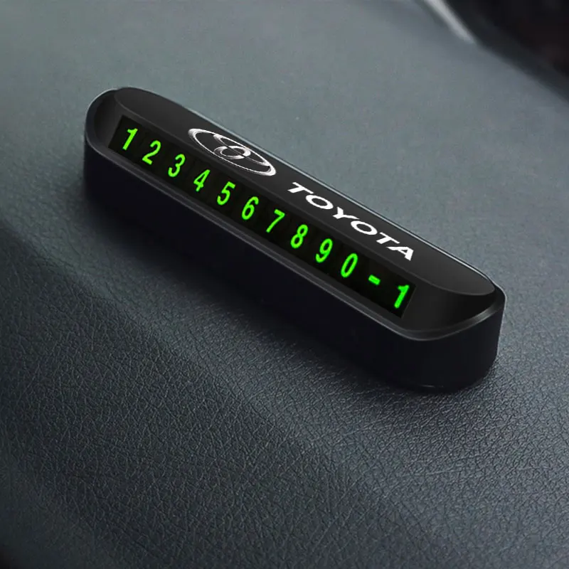 1 шт. временная карточка для парковки автомобиля с помощью номера телефона для Toyota Prado Auris Avensis Corolla Verso Sienna Yaris Prius Rav4 на.