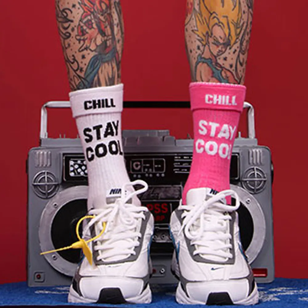 

Hip Hop Sport Socks Set Women Street Fashion Harajuku White Short Socks With Inscriptions Pink Basketball Chaussettes Fun Socks