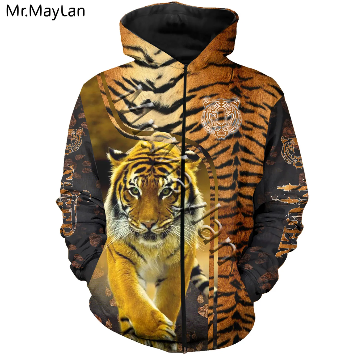 

New Tiger Men Hoodies 3D Print Jacket Men/Women Tiger Pattern Hoodie Unisex Casual Streetwear Sweatshirt sudadera hombre AL-1021