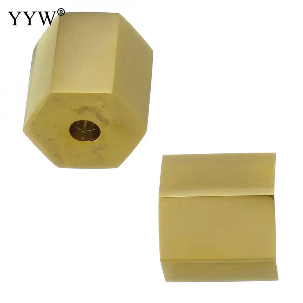 

10pcs/Lot Stainless Steel Beads Loose Bead For Jewelry Making Bracelet Diy Wholesale Spacers Hexagonal Columnar Shaped Beads New