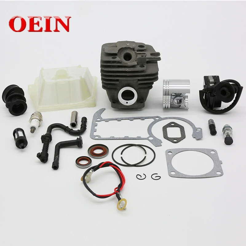 47MM Cylinder Piston Ignition Coil Spark Plug Gasket Kit Fit For STIHL MS361 MS 361 Chainsaw Spare Parts