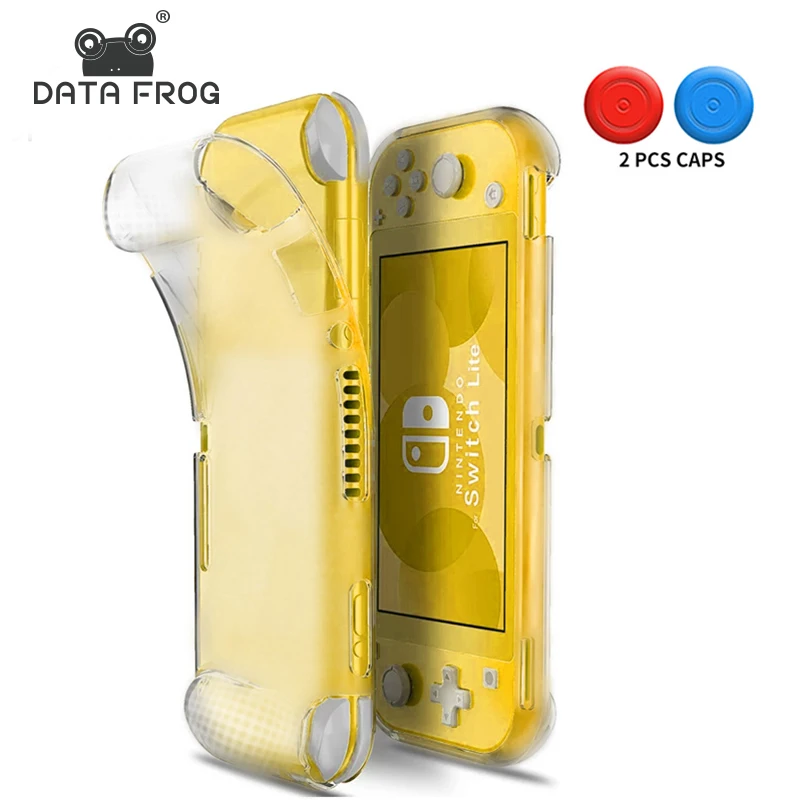 Мягкий силиконовый защитный чехол DATA FROG для Nintendo Switch Lite из ТПУ с ручкой и