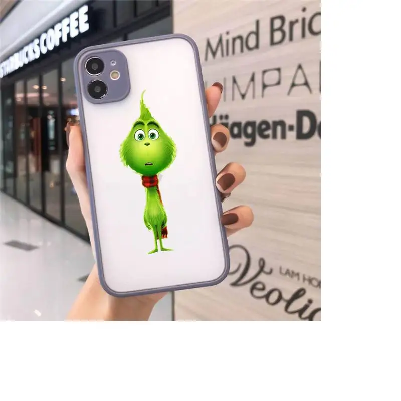 

How Green of Monster Grinch Stole Christmas Phone Cases matte transparent For iphone 7 8 11 12 plus mini x xs xr pro max cover