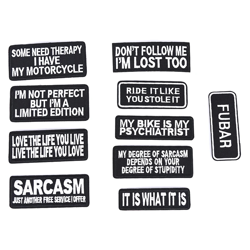 Вышитый Железный значок этикетки наклейка для ткани куртки джинсы Сделай Сам