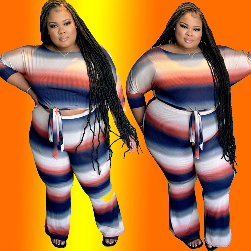 

Женские комплекты из двух предметов больших размеров, осенняя модная повседневная одежда с длинным рукавом и принтом для городского отдыха...