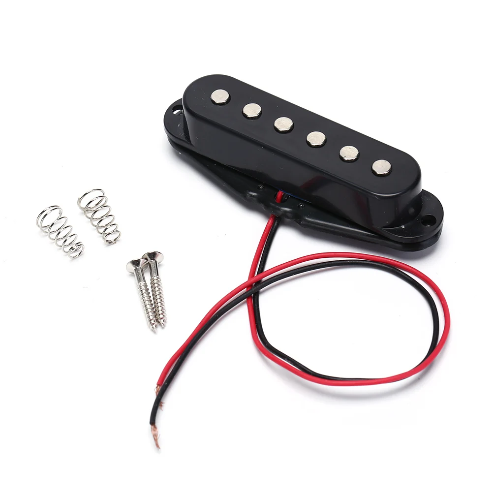 

Black Single Coil Sound Pickup for 6 Strings Electric Guitar Harmonious New Arrival