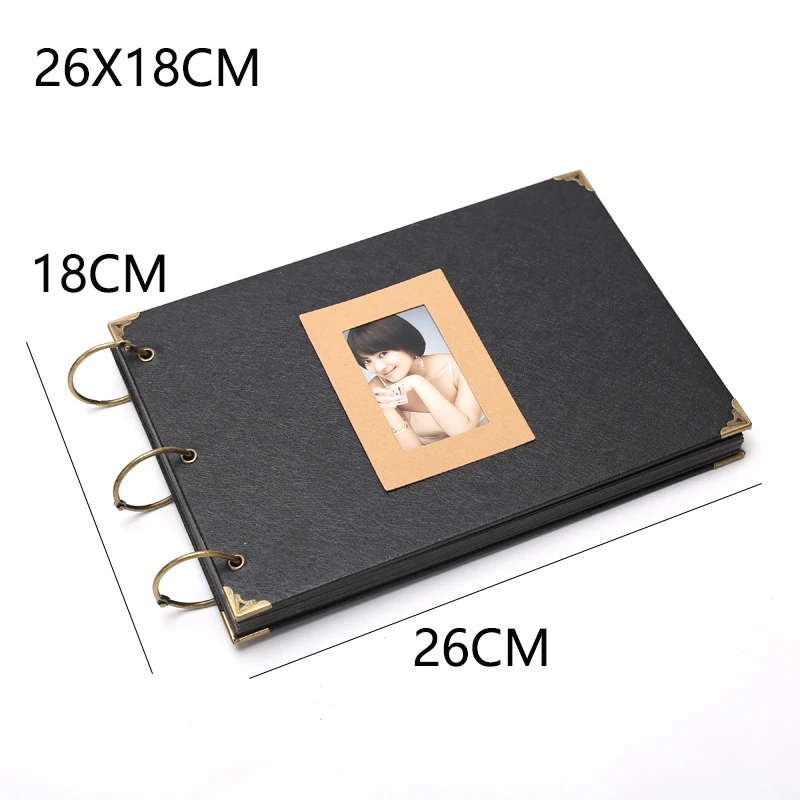 

DIY Photo Album Scrapbook Large Pages Kraft Scrapbook Wedding Album Wedding Guest Book Baby Growth Family Memory Photo Album