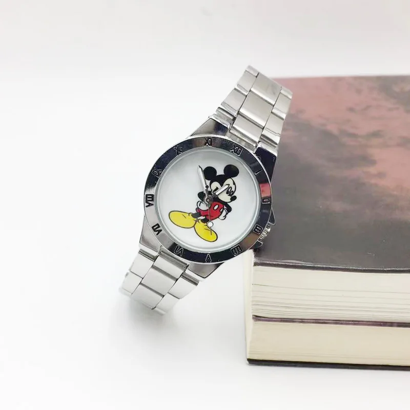 Классический дизайн Минни часы с Микки Маусом для женщин модные женские кварцевые часы девушка часы для женщин подарок 3D мультфильм Relojes Mujer