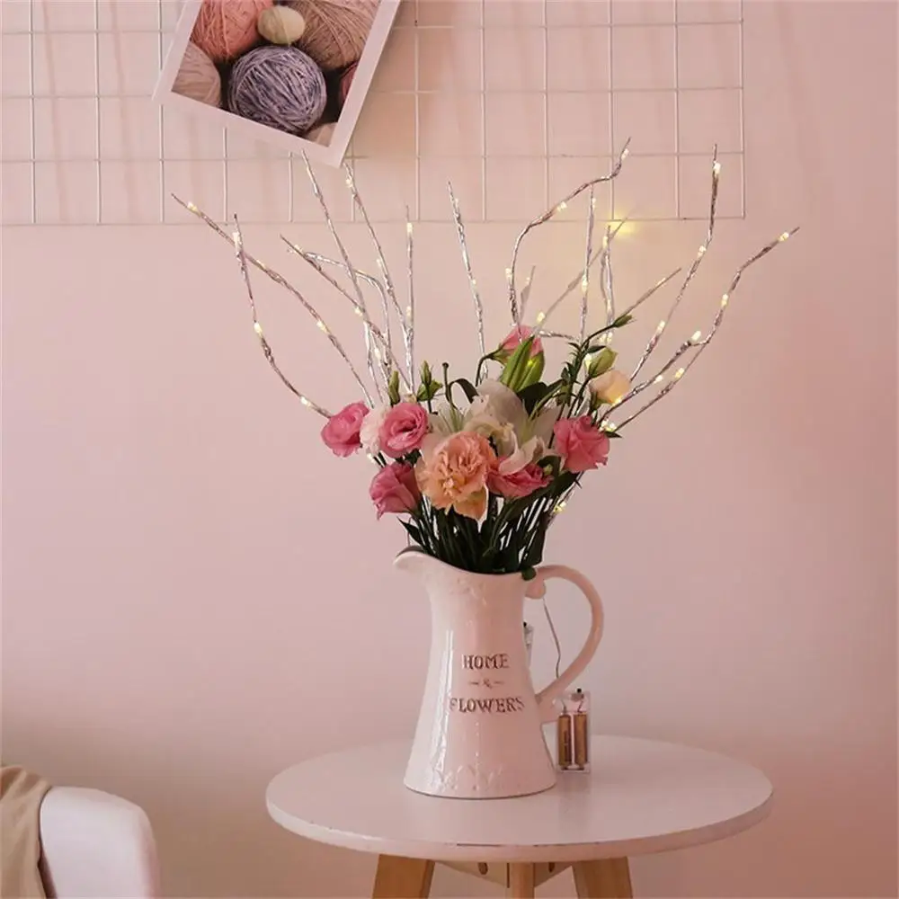 Светодиодный светильник из ивовой ветки 20 ламп|Праздничное освещение| |