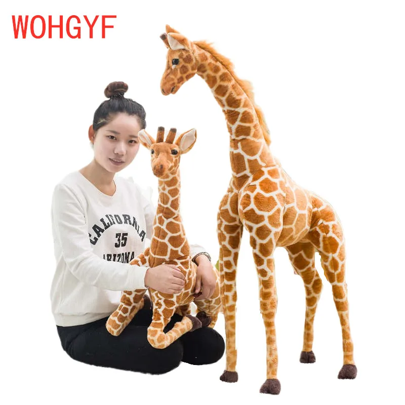 

1pc 60cm/80cm/100cm Large Simulation Giraffe Plush Animals Doll Toys Birthday Gifts Valentine Gifts Kids Toys