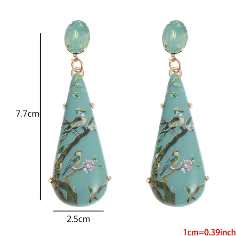 

Dangle Earrings for Women Vintage Geometric Metal Pendant Drop Earring Fashion J