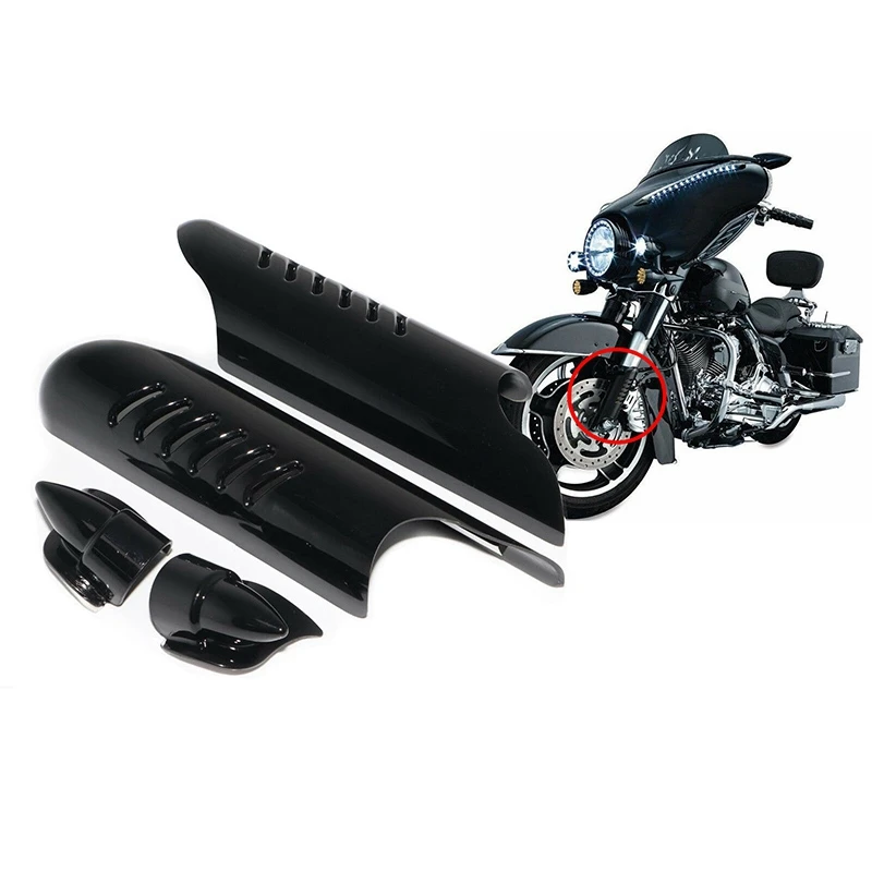 

Крышка для ножек нижней вилки мотоцикла, защитный экран, дефлектор для Touring Street Glide FLHX Road King FLHR 2000-2013