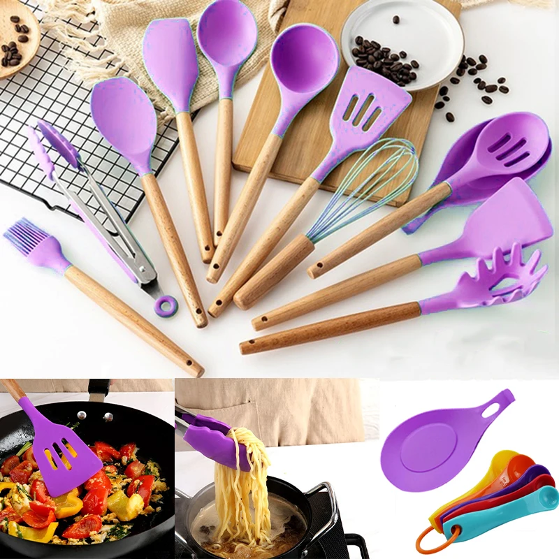 1 шт. набор силиконовых кухонных принадлежностей|Наборы инструментов| |