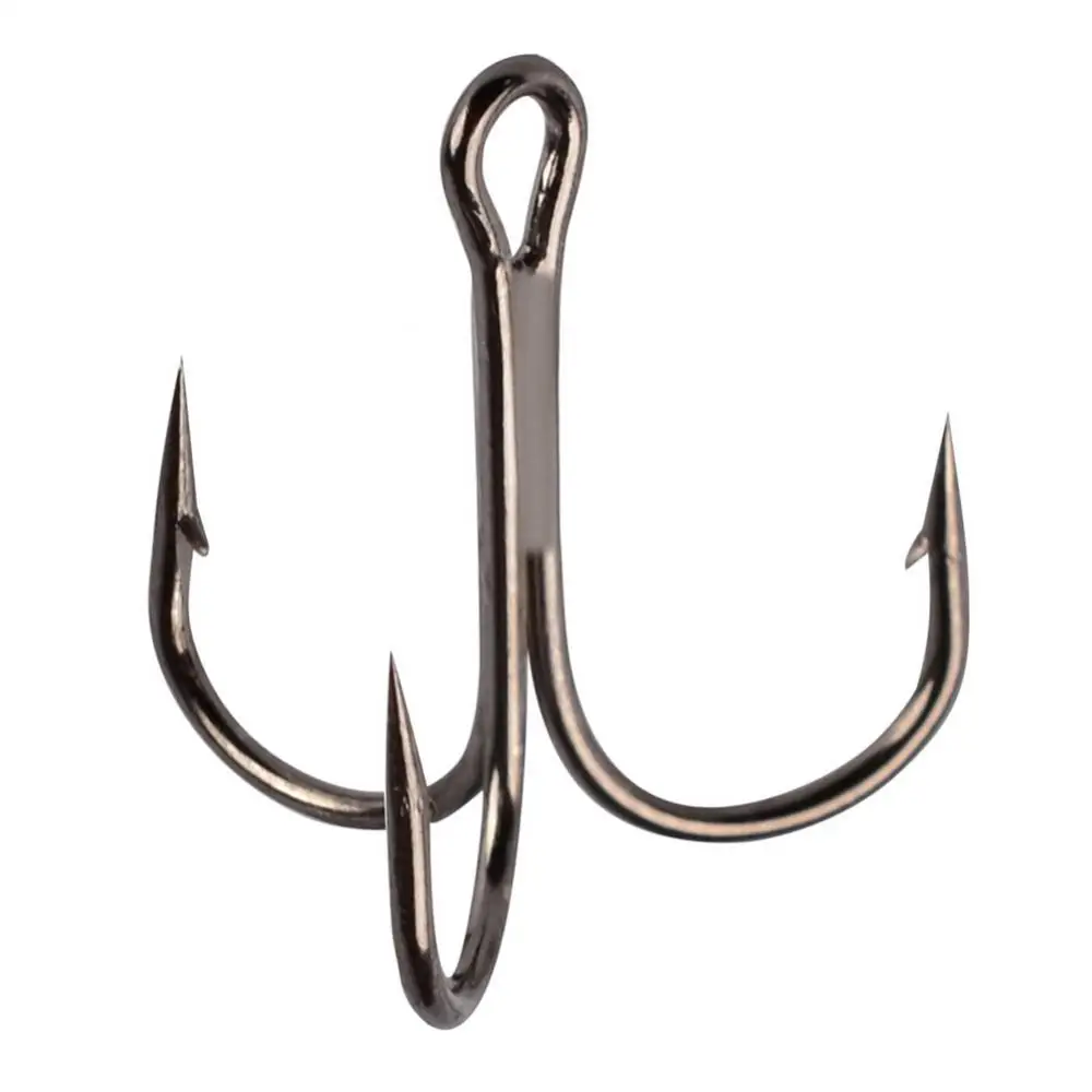 

50Pcs #2/4/6/8/10 Japan Fish Hook High-carbon Steel Crank Outdoor Fishing Lure Bait Triple Hooks Fishing Tackle Tool