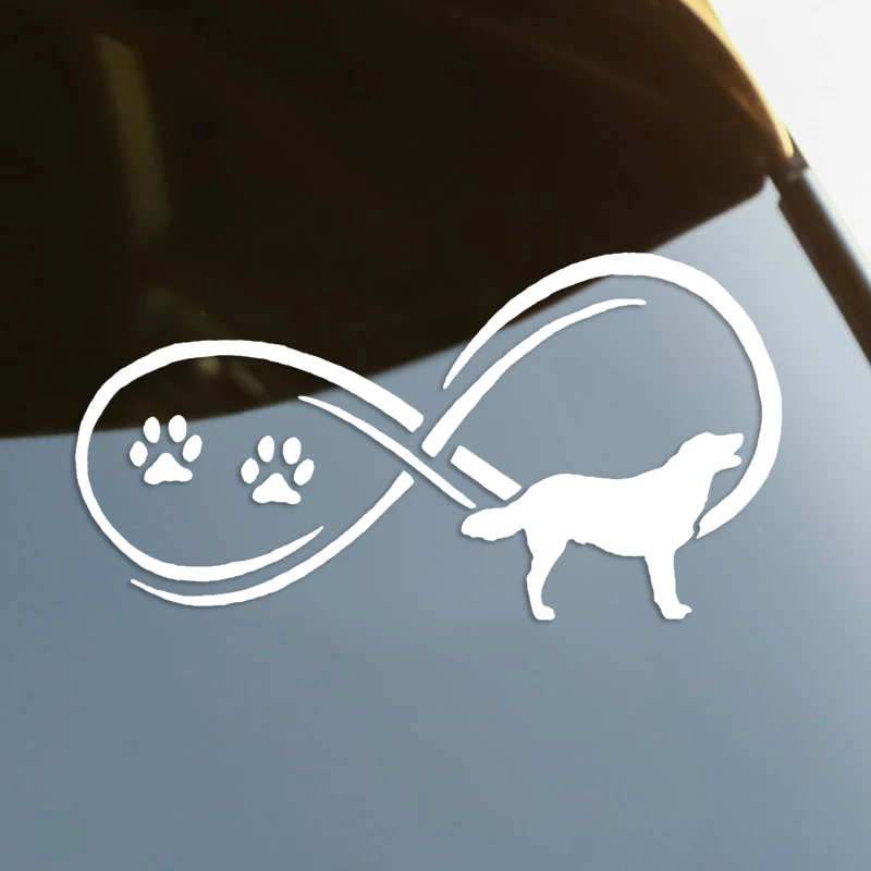 

Labrador Infinity Dog Die-Cut Vinyl Decal Car Sticker Waterproof Auto Decors on Car Body Bumper Rear Window Laptop #S60360