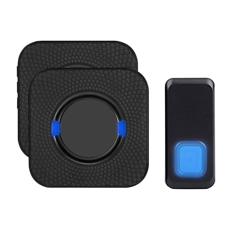 

Wireless Door Bell Chime Waterproof Doorbell 2 Plugin Receivers with 300M Long Range