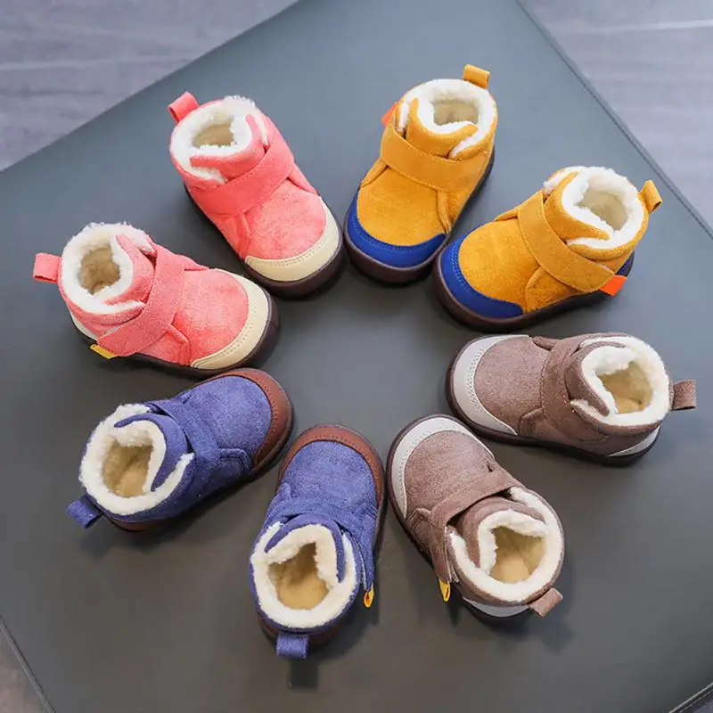 

Nfant Toddler Boots Winter Baby Girls Boys Snow Boots Warm Plush Outdoor Soft Bottom Non-Slip Children Boots Kids Shoes Toddler
