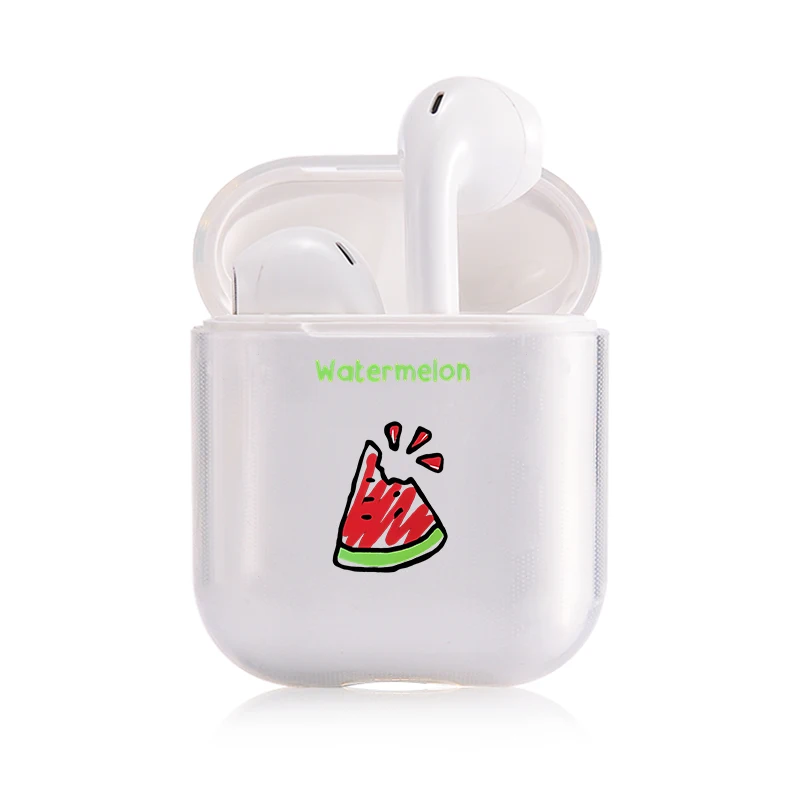 I200487 Мягкий милый чехол для наушников apple airpods, роскошные летние фрукты, ананас Airpods чехол в Bluetooth наушники аксессуары - Цвет: I200487