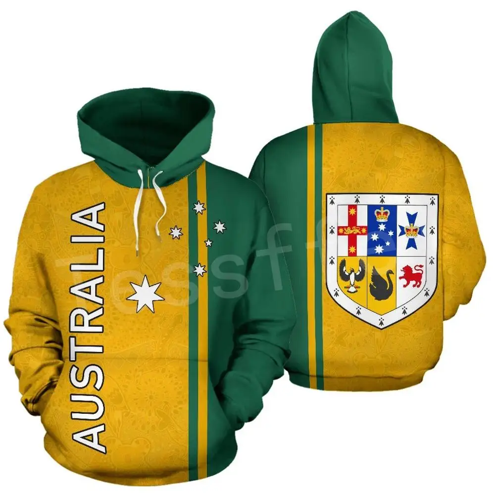 

Tessffel Australia kangaroo Symbol Country Flag Harajuku Pullover Sweatshirt Funny Tracksuit 3DPrint Men/Women Casual Hoodies B3