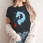 Футболка принцессы Мононоке для женщин и девушек, волк, голубой, мягкий, повседневный свитшот, футболка, новинка, модный, пушистый 4XL