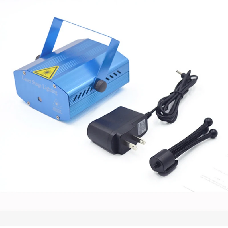 Синий Мини светодиодный лазерный проектор украшения для вечеринки дома лазерная