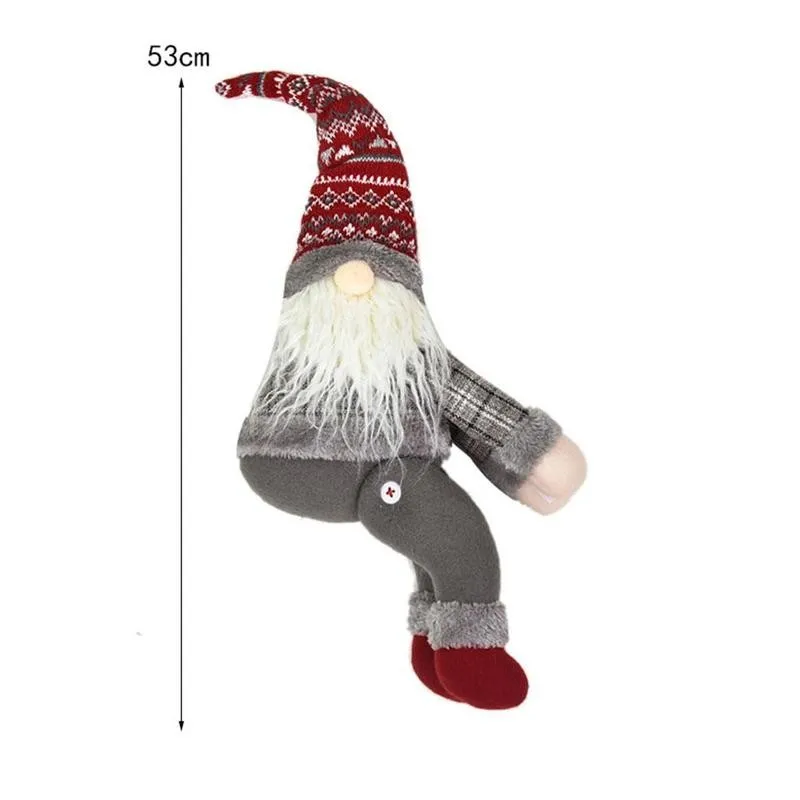 Рождество Санта Клаус занавес кнопка Декор для окон с Рождеством украшения дома