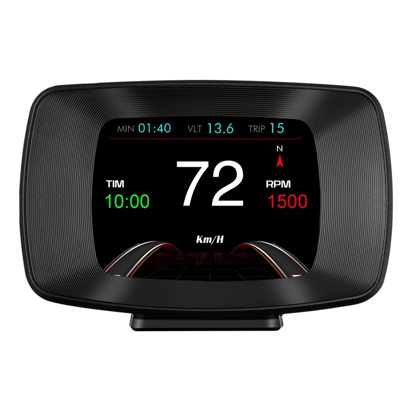 

Автомобильный прибор для измерения температуры P13, умный цифровой измеритель напряжения и скорости с сигнализацией