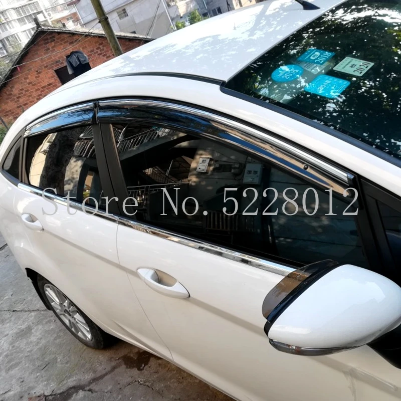 Для Ford Focus 2011-2015 окна Козырьки Навесы дождь Защита от солнца дефлектор гвардии Vent