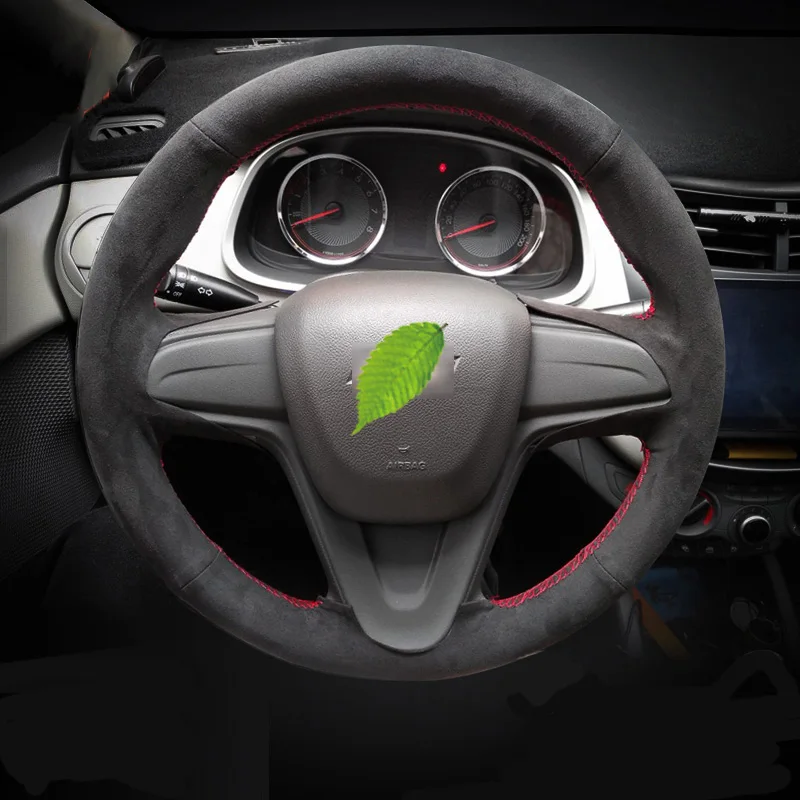 

Чехол на руль для Kia sportage K235 sportage R sorento, сшитый вручную чехол из замши и кожи, автозапчасти