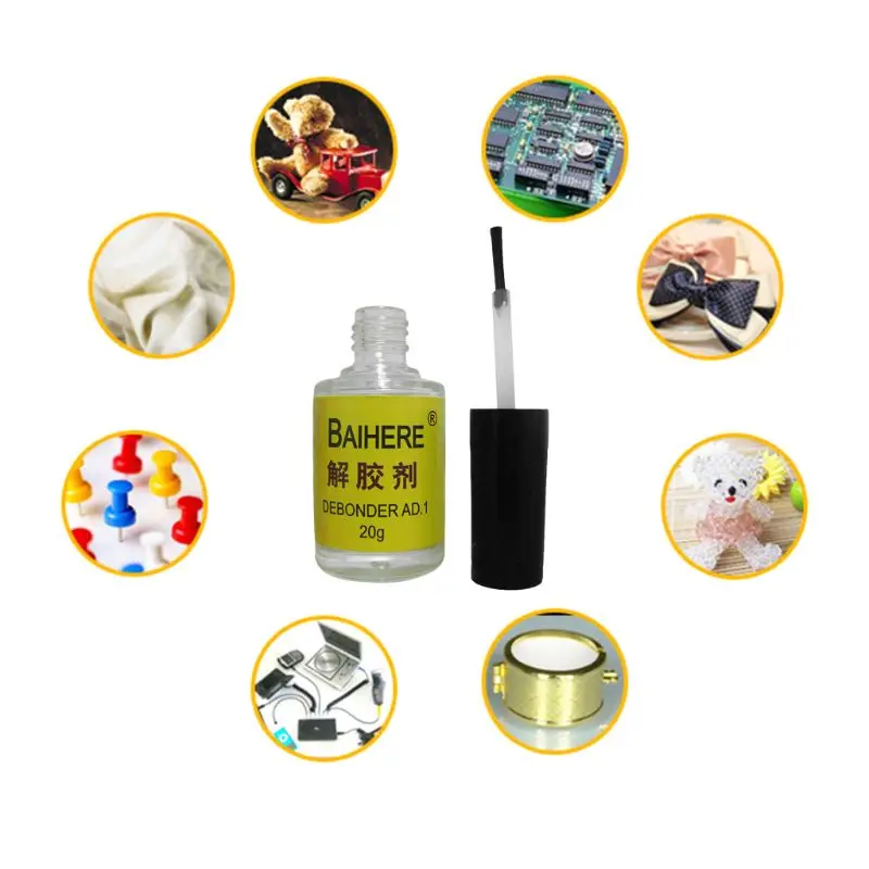 

20ML 502 Glue Dispergator Debonder Remover Cleaning Quick-drying Instant Adhesive Liquid Tool