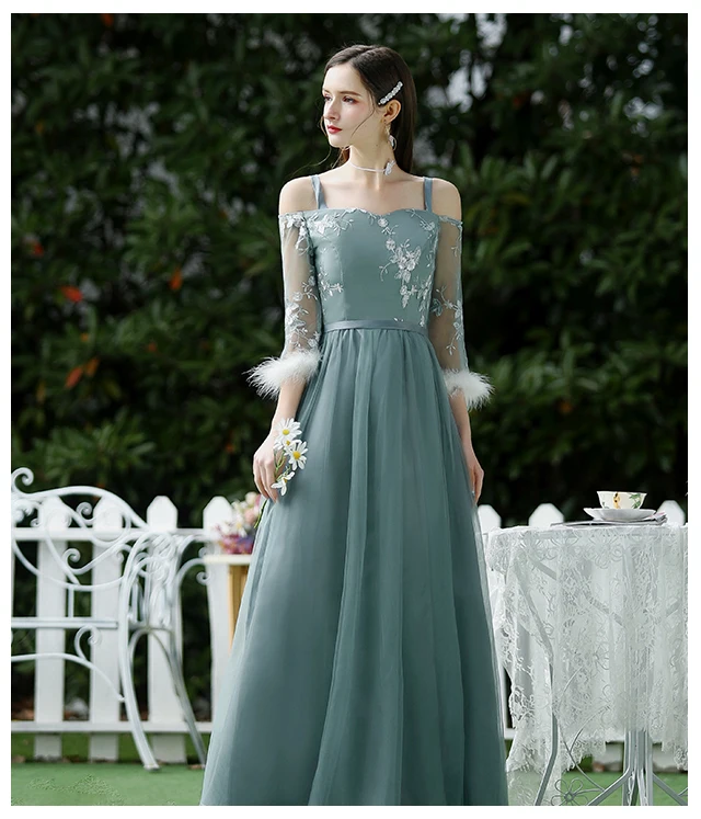 Элегантное платье подружки невесты на тонких бретельках ТРАПЕЦИЕВИДНОЕ милое