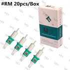 Профессиональные иглы для тату-картриджа MO 12RM0,35 мм и 10RM0,30 мм, 20 шт., круглые одноразовые иглы для тату-машинок