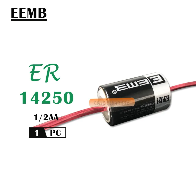Бесплатная доставка 1 шт./партия литиевая батарея EEMB ER14250 1/2AA 3 6 в 1200 мА · ч для