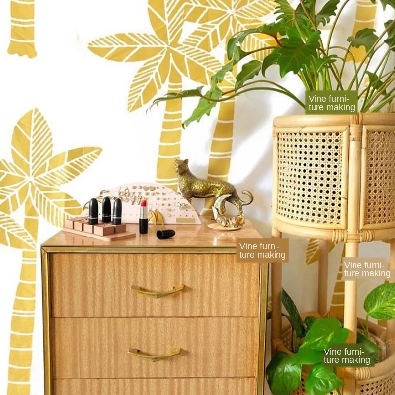

Plant frame hand-woven rattan flower frame home decoration