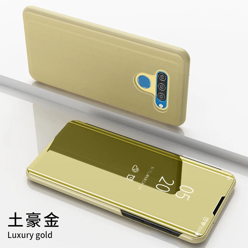 Противоударный чехол для LG Q60 роскошное умное зеркало откидная крышка на LG K50 Fundas на LG K12 Prime Coque LG K12 Max