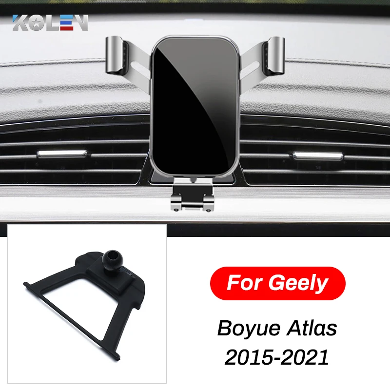 

Автомобильный мобильный телефон держатель для Geely Atlas Boyue 2015-2021 автомобильный гравитационный GPS Стенд мобильный телефон Специальное креплен...