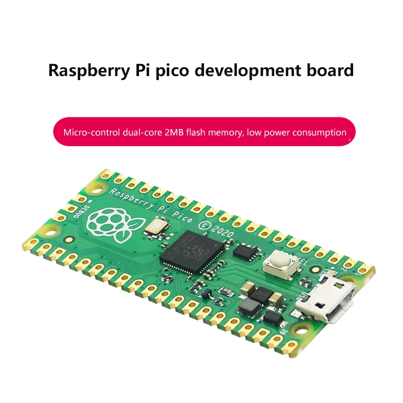 

The Voorraad Raspberry Pi Pico RP2040 Microcontroller Chip Dual-Core Arm Cortex M0 + Processor Low-Power Microcomputer