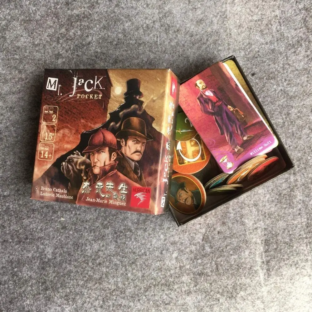 Маленькая коробка Mr Джек карманная версия Настольная игра карты Отправить