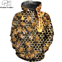 3d printed bee keeper hoodie and sweatshirt pure raw honey harajuku fashion men hoodies unisex casual jacket pullover dw0009