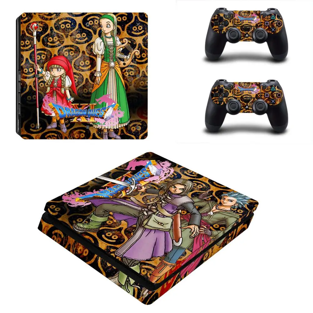 Dragon Quest PS4 тонкий Стикеры Play station 4 кожи наклейка для Игровые приставки Slim консоли и