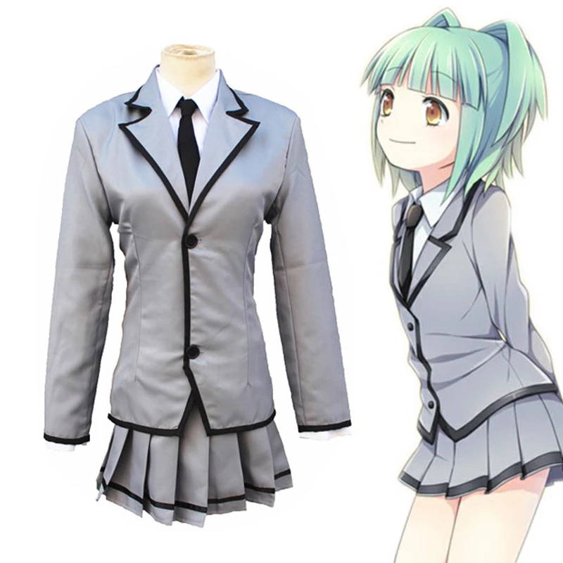 Аниме класс убийц Косплей Ansatsu Kyoushitsu Kaede Kayano Isogai Yuuma Shiota Nagisa школьная форма костюм