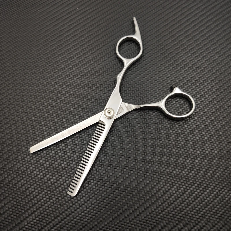 Silver tooth scissor Swayboo 6 дюймов стрижка титановые Парикмахерские ножницы для волос 4R13 лезвие из нержавеющей стали ежедневная машинка для стрижки волос ножницы для стрижки - Цвет: Silver tooth scissor