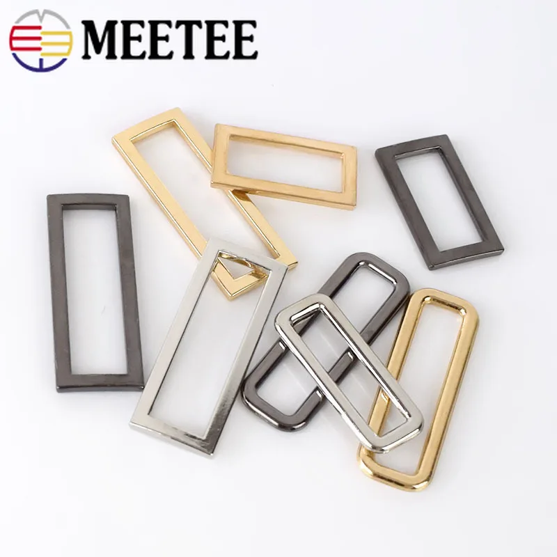 Meetee 10 шт. 20-40 мм металлические аксессуары для багажа с уплотнительным кольцом, сумка с пряжкой, рюкзак «сделай сам», кожаный ремешок для рукоделия, материал для декора