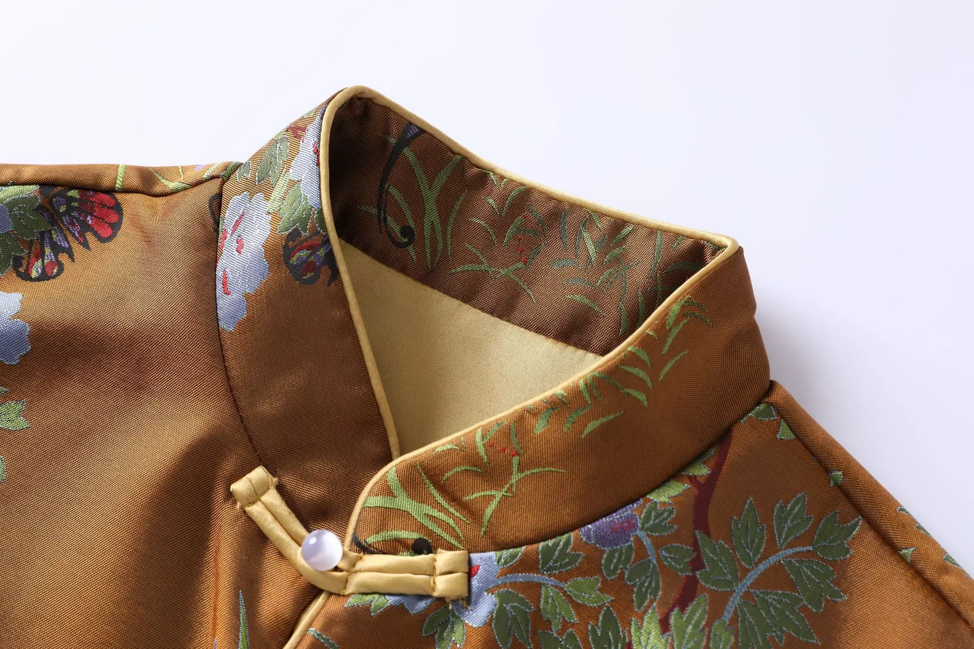 Chinese clothing top mandarin collar embroidery vest for women | Тематическая одежда и униформа