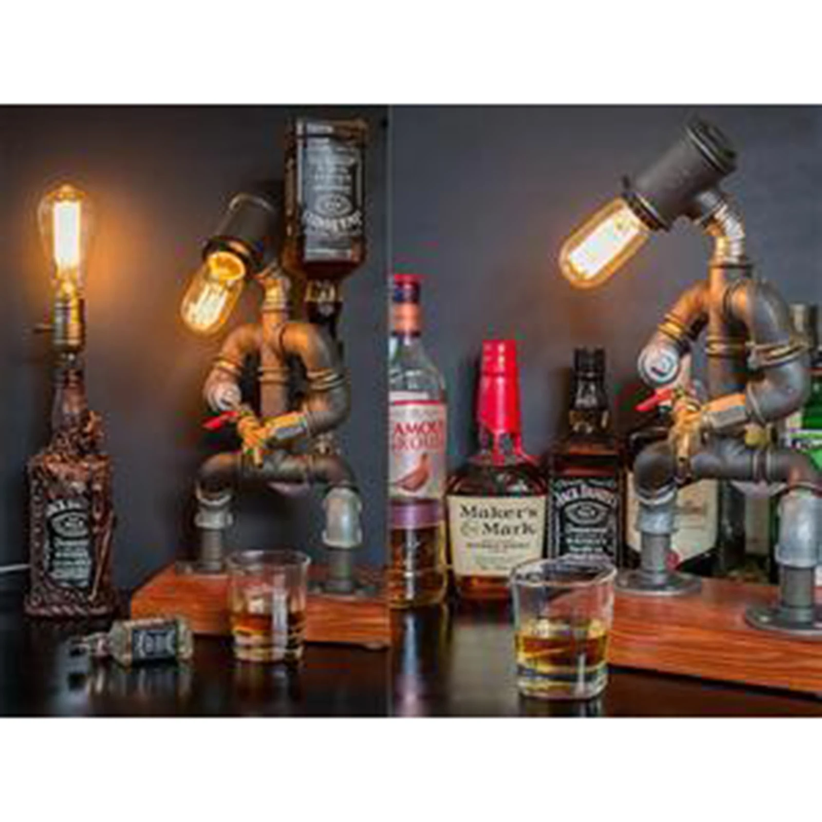 

Steampunk Industrial Lamp Wine Dispenser Bar Supplies Home Decor QP2