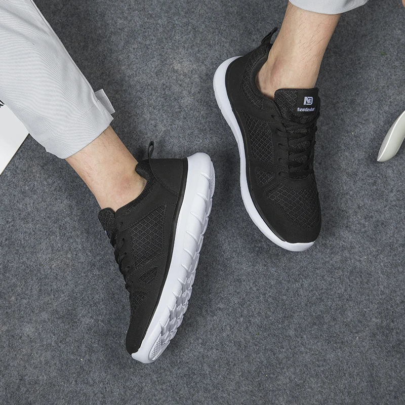 Новинка 2020 всесезонные сетчатые мужские кроссовки для бега легкая дышащая