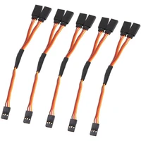 5pcs 150mm y type extended line extension lead wire cable for futaba jr y harness servo lead extension