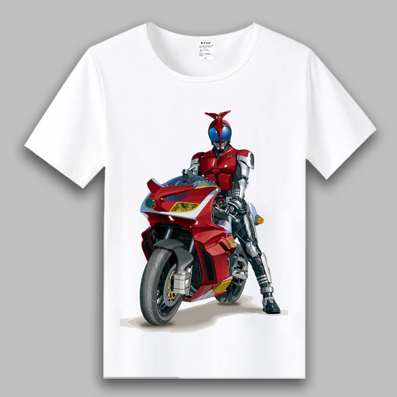 Японское аниме маскарадный гонщик косплей футболка с японским камень Райдер